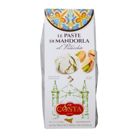 COSTA DOLCI Włoskie Kruche Ciastka Migdałowe z Pistacjami Sycylia 120g
